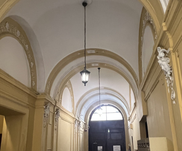 Building entrance hallway