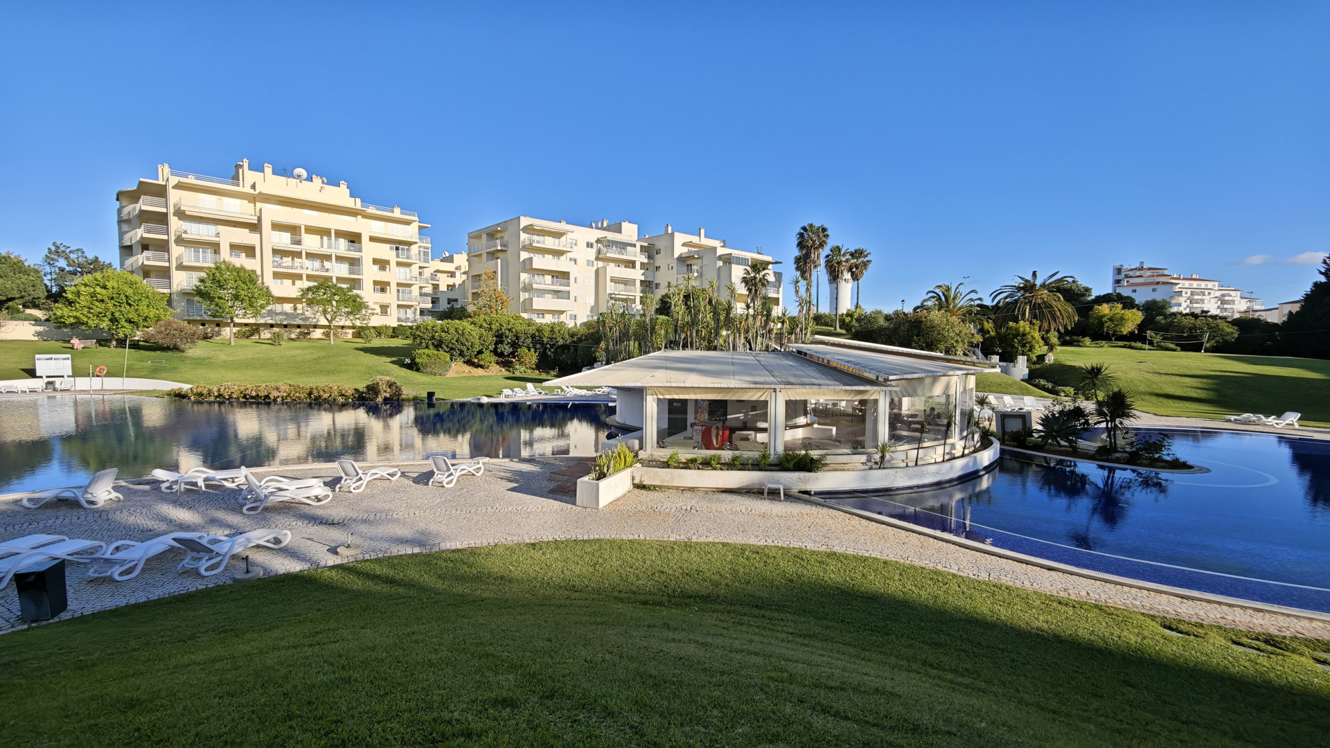 Community pool and gardens