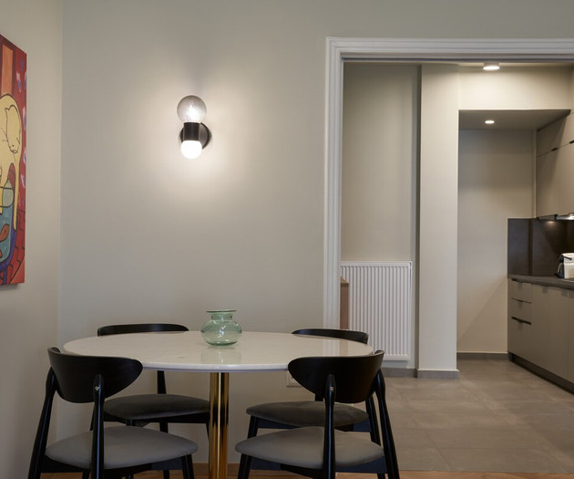 The dining area