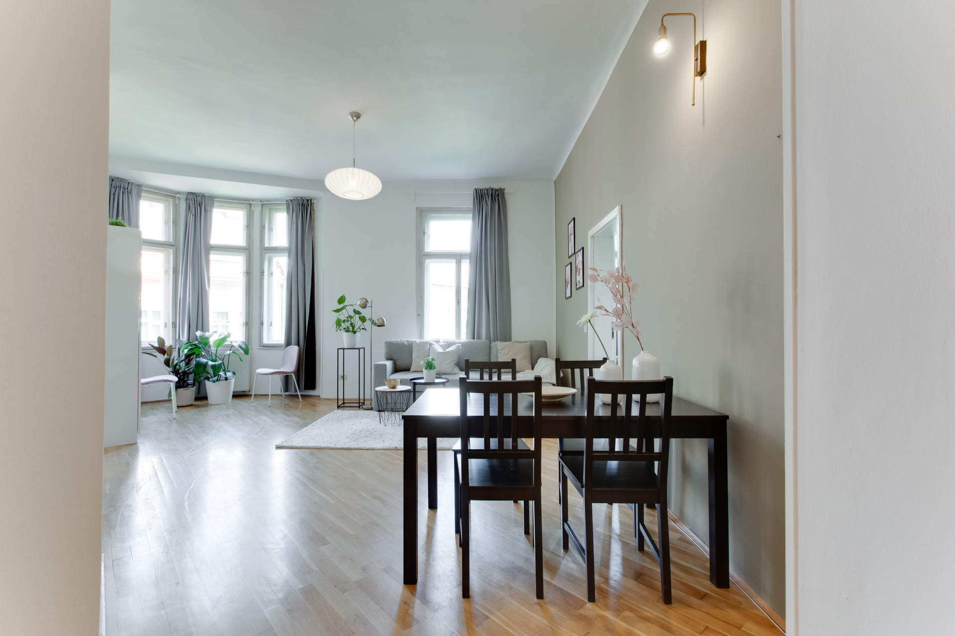 living & dining area