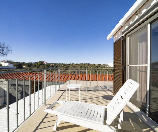 Rooftop terrace with lounger