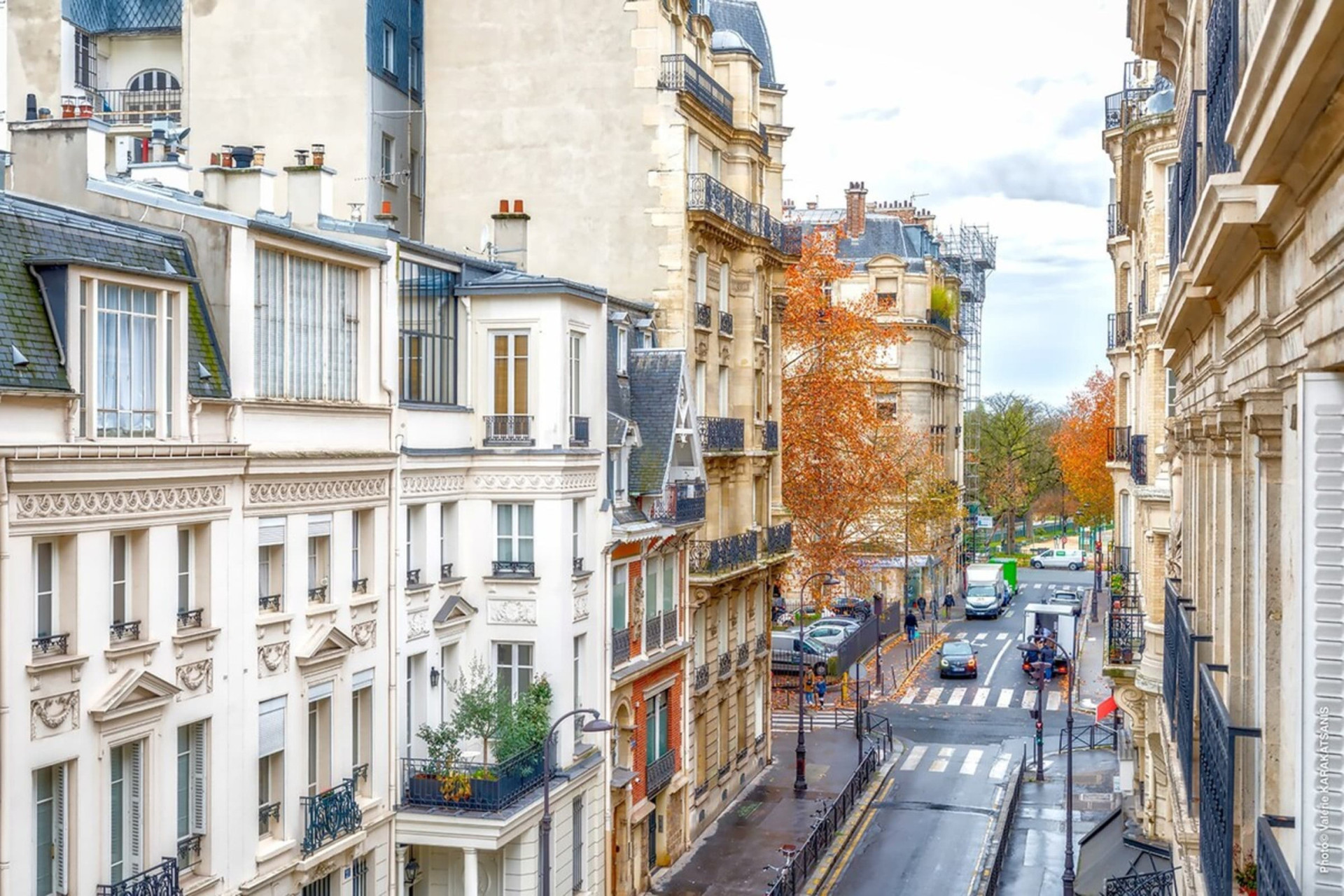 Urban view from the balcony