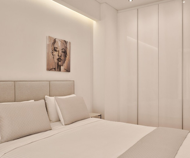The king size bed