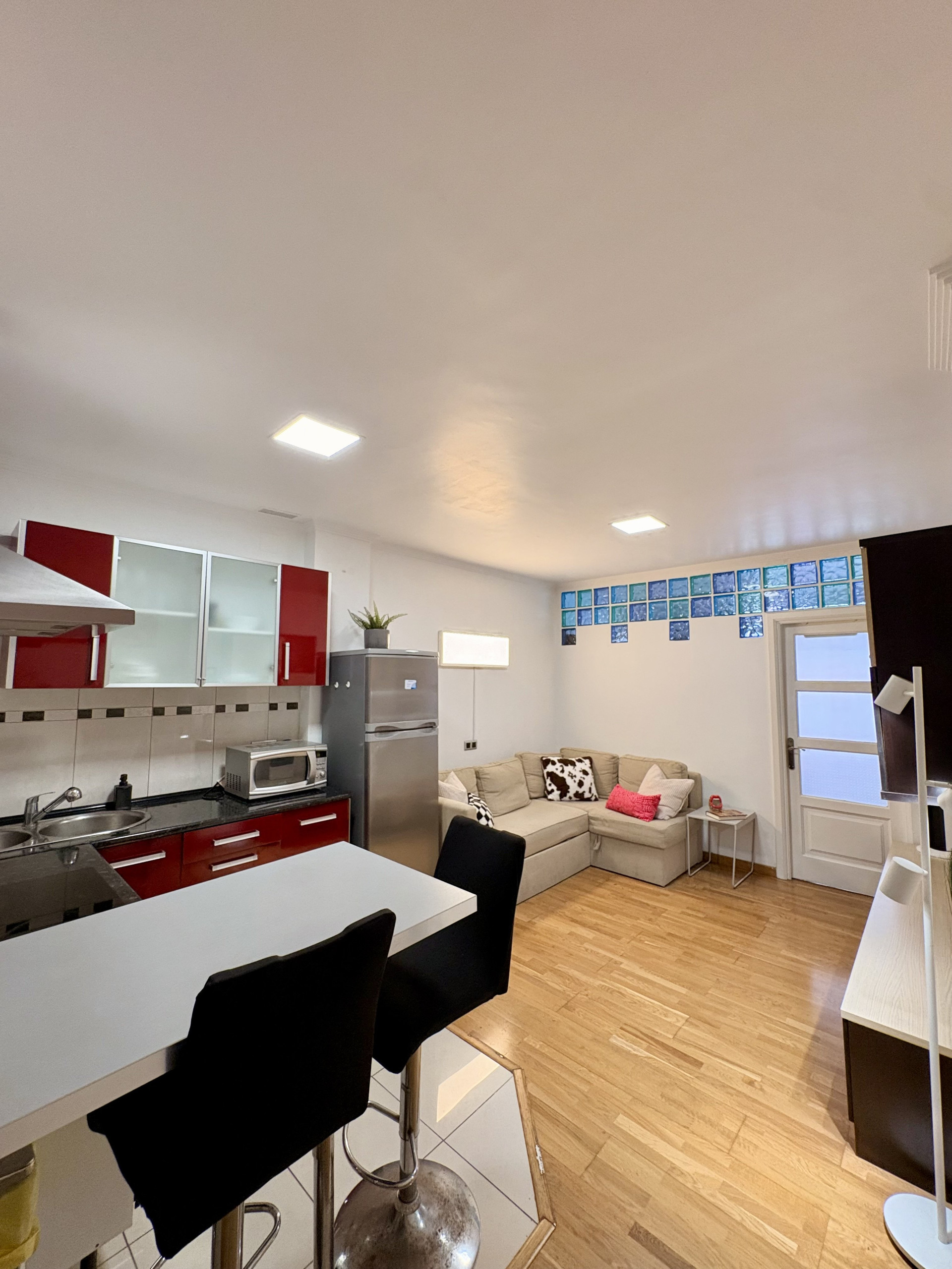 Open plan kitchen living area