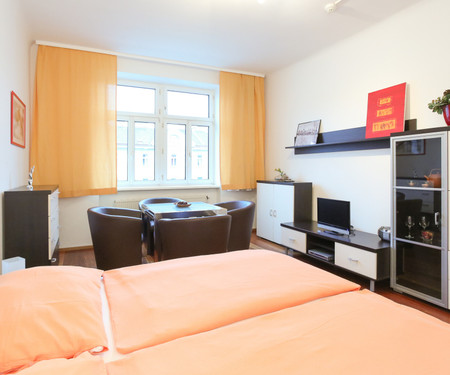 Bright Apartment near Blue Danube river, UNO City