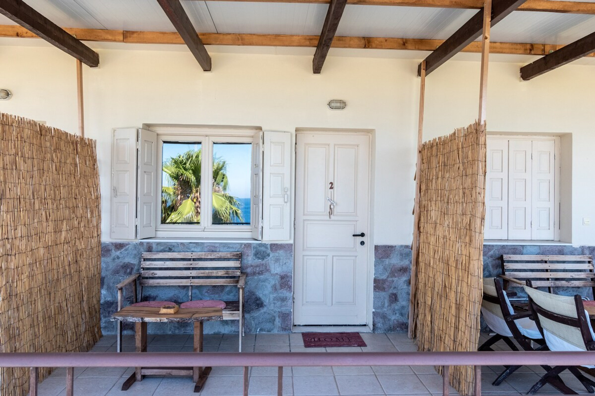 Large veranda with outdoor furniture! Amazing sea and garden views!