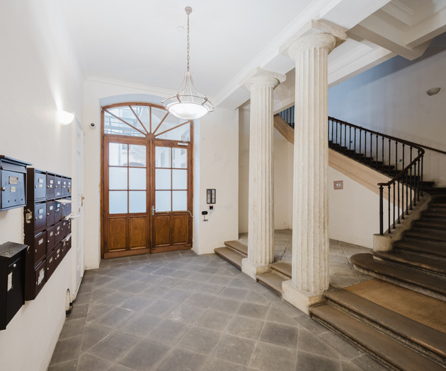 Building entrance hallway
