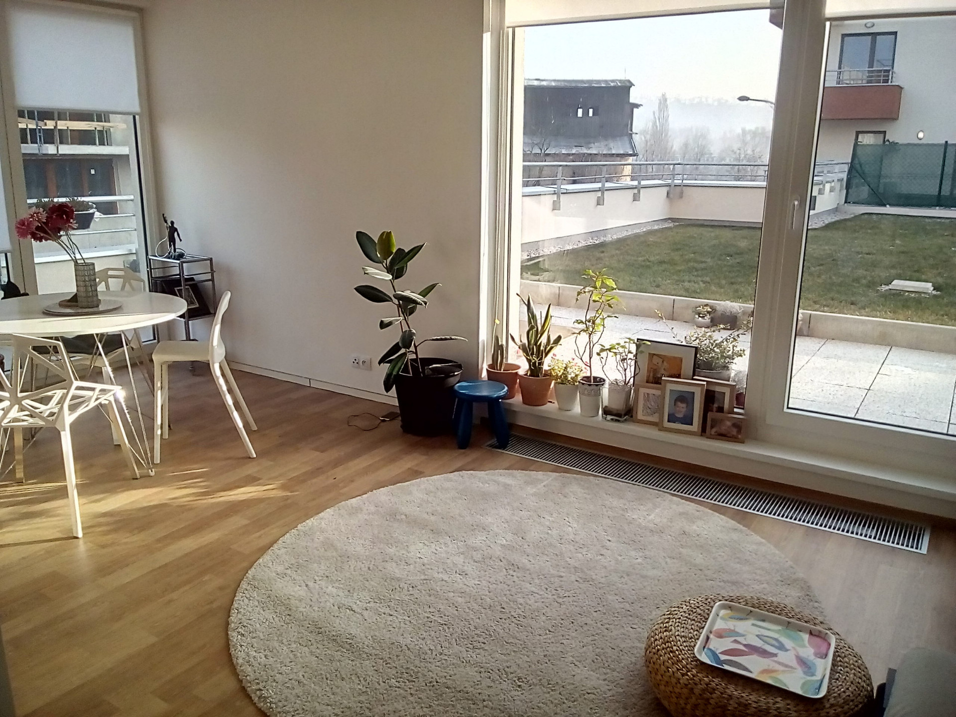 Living room with terrace overview