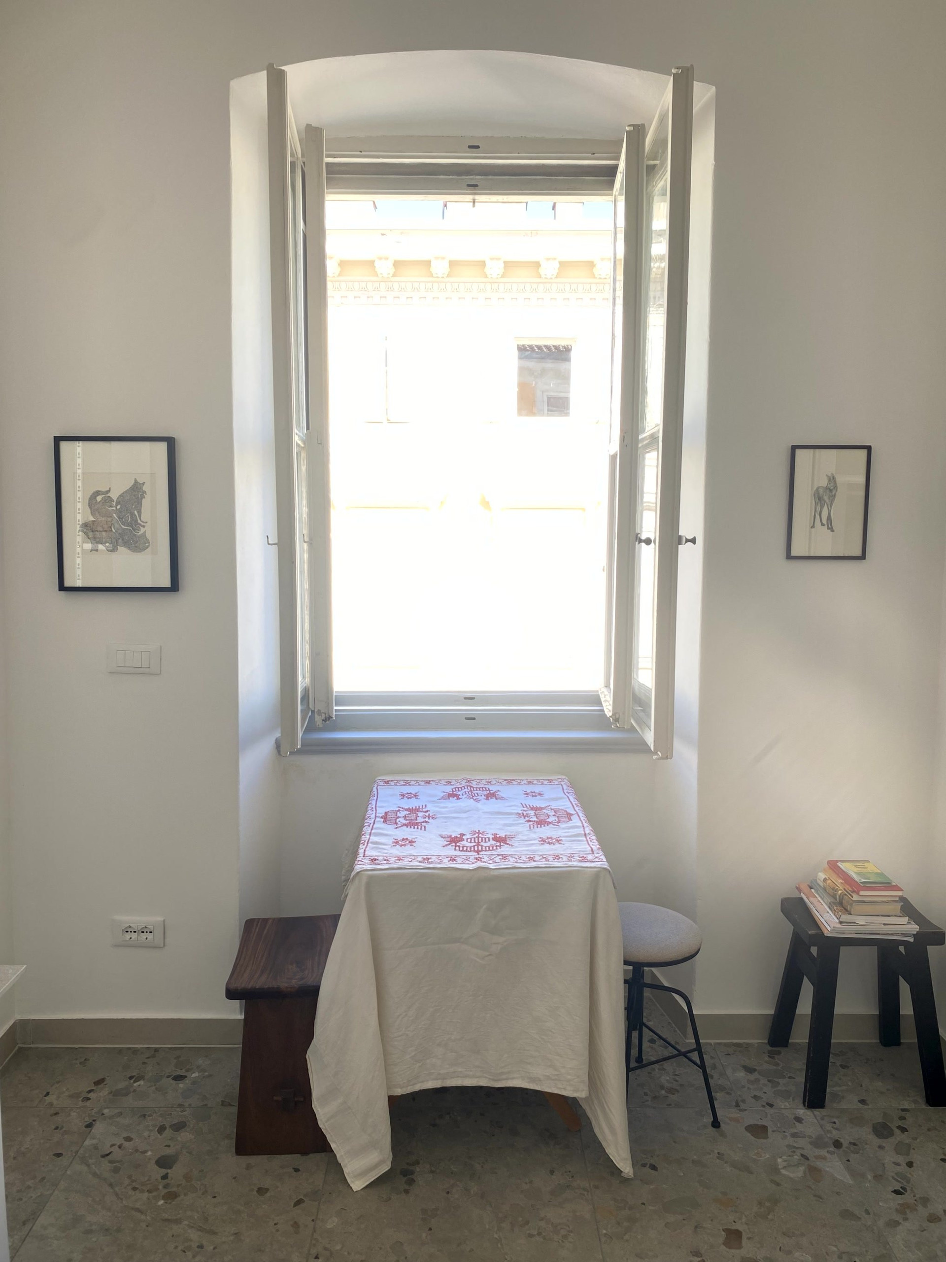 Cozy nook with window seat