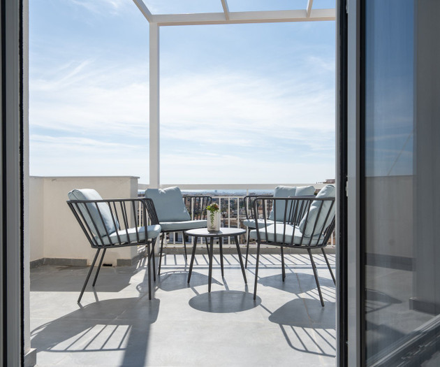 LIV - Heavenly Rooftop Flat in Koukaki