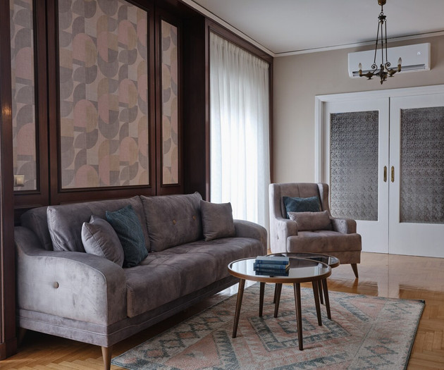 The comfortable sofa