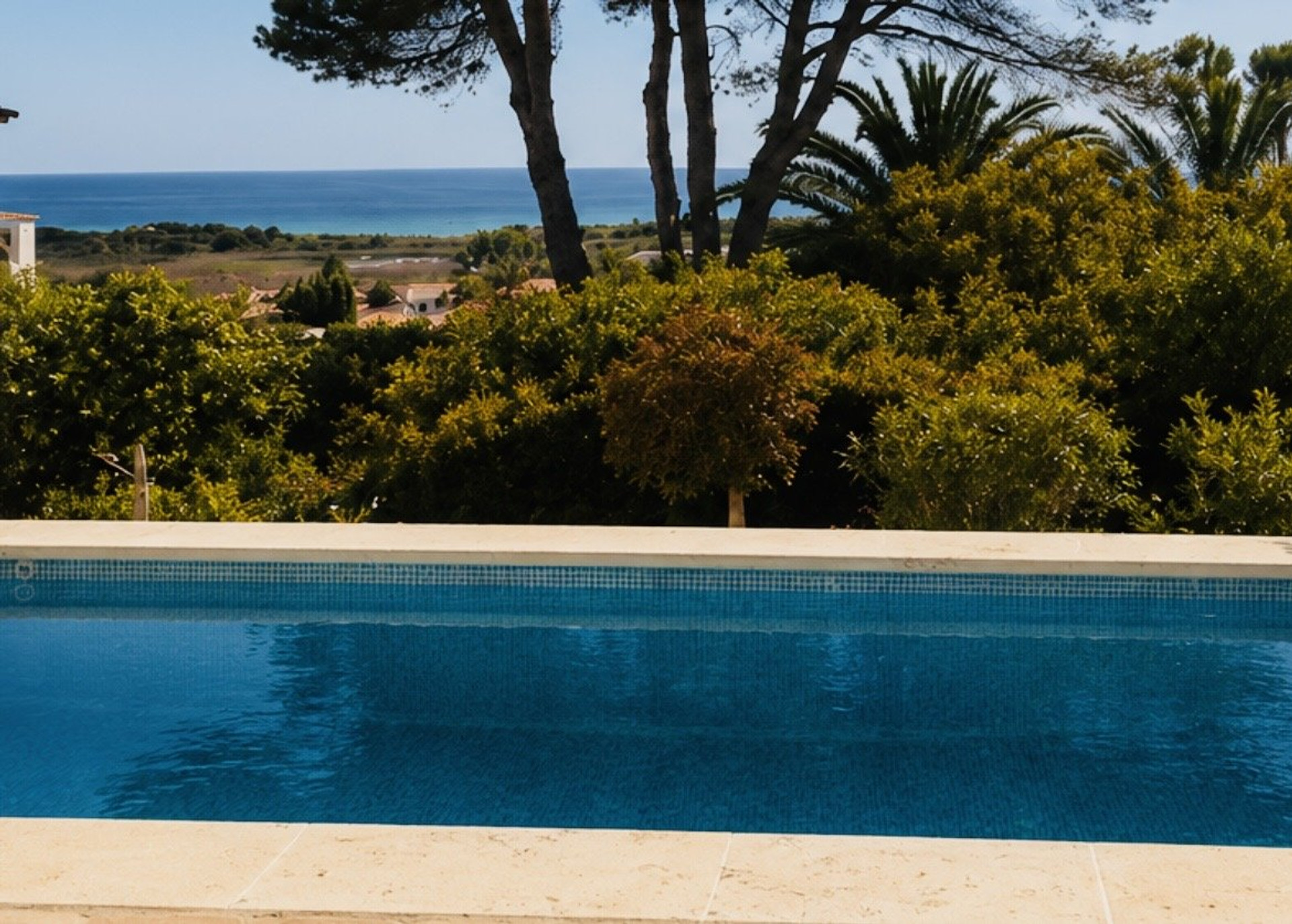 Pool with sea view