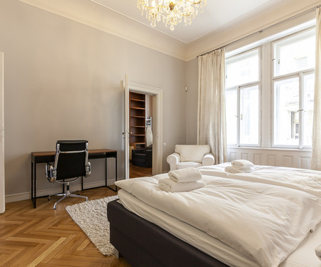 Spacious apartment with Prague castle view