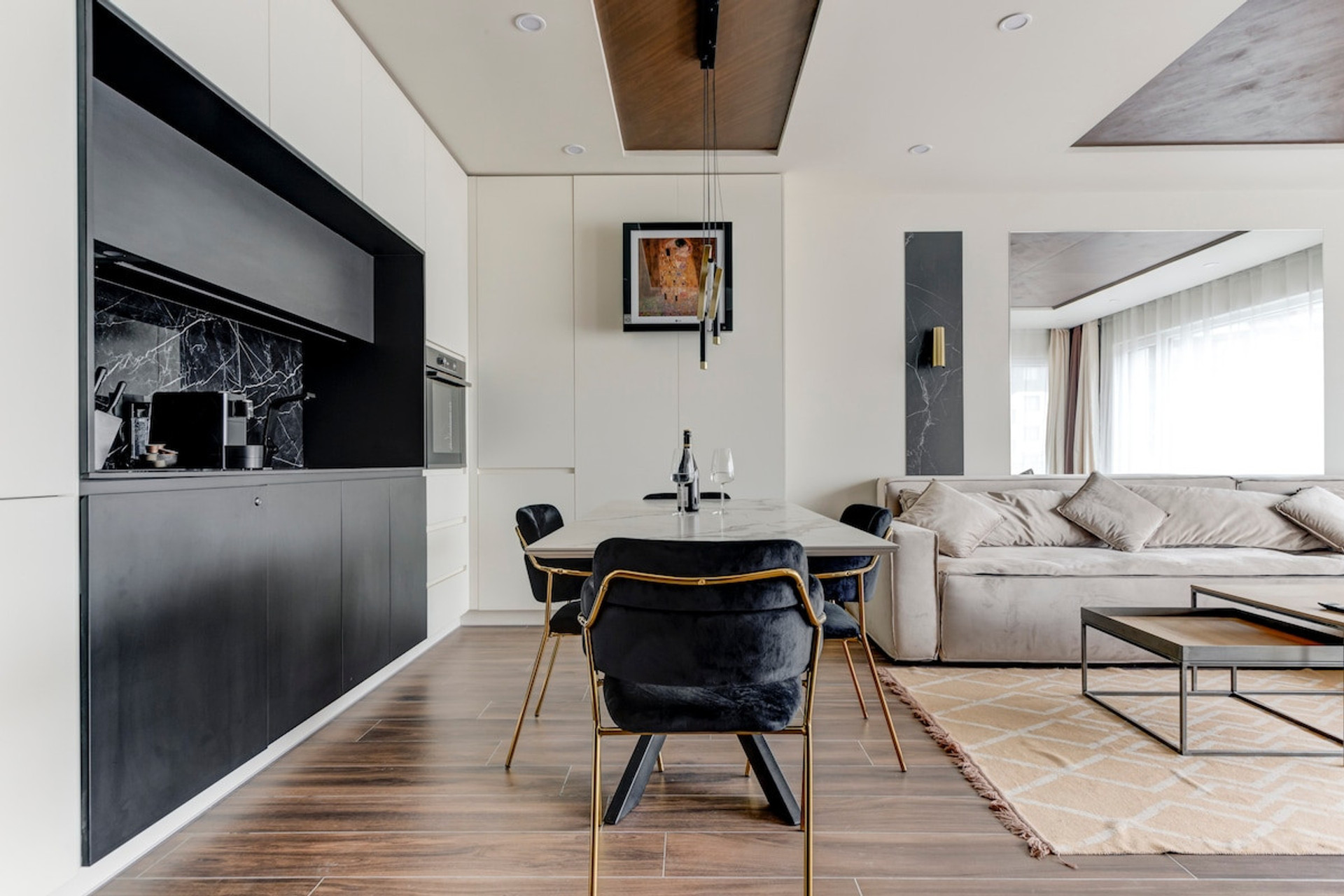 Kitchen, Living room, Seating area 