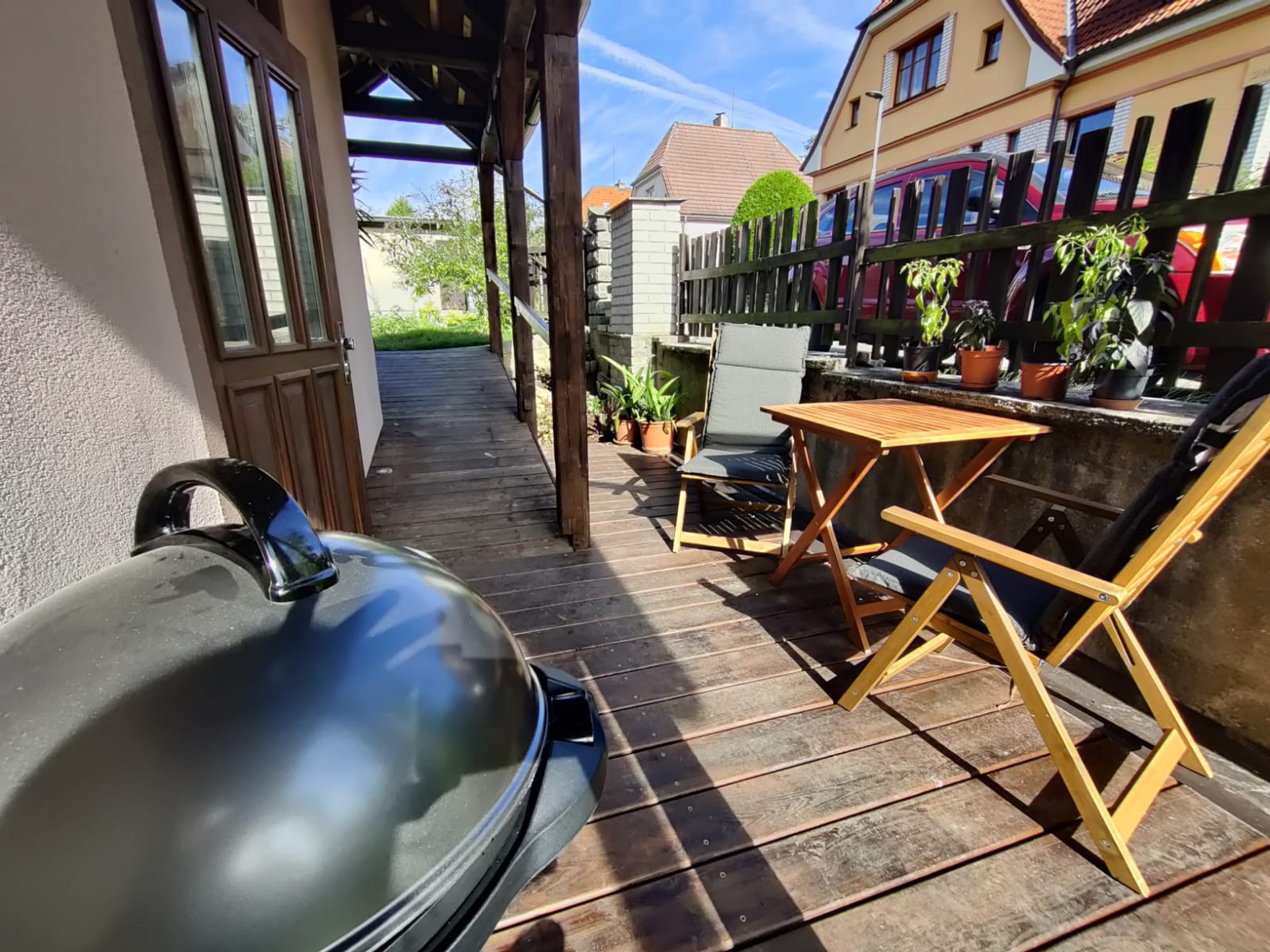Sunny terrace for BBQ