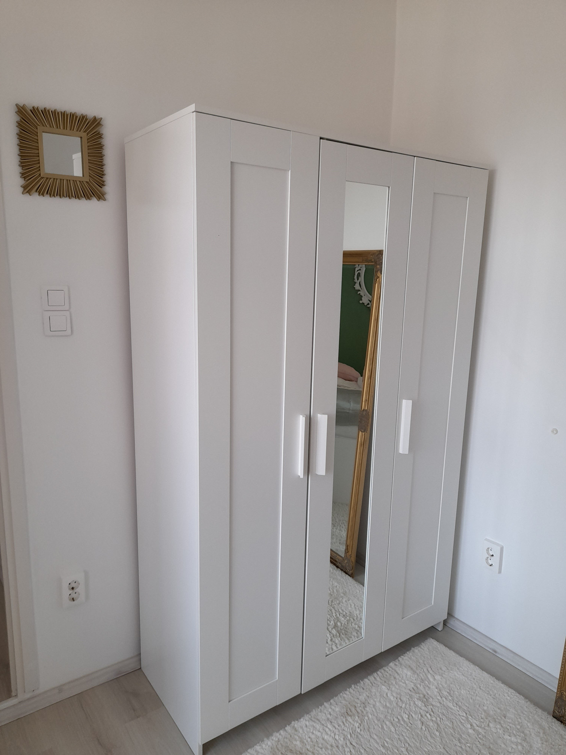 Wardrobe in the room