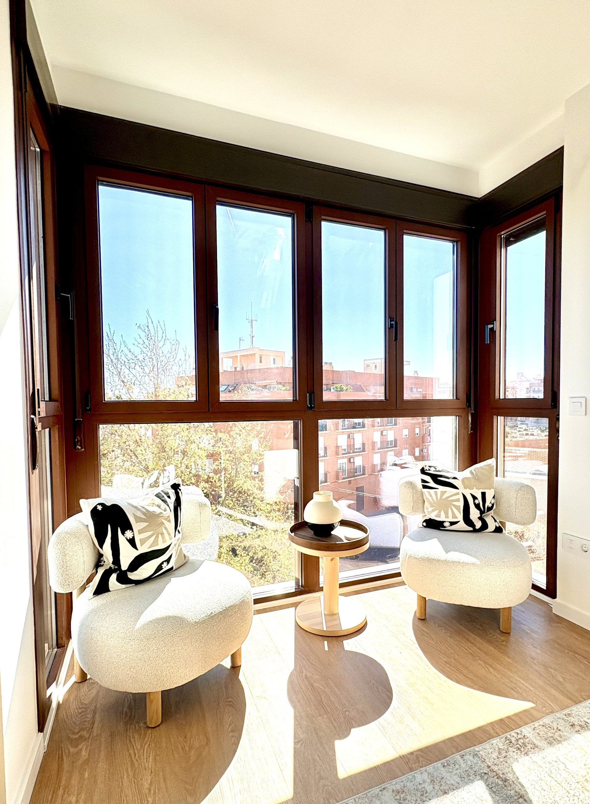 Living Room with floor to ceiling windows
