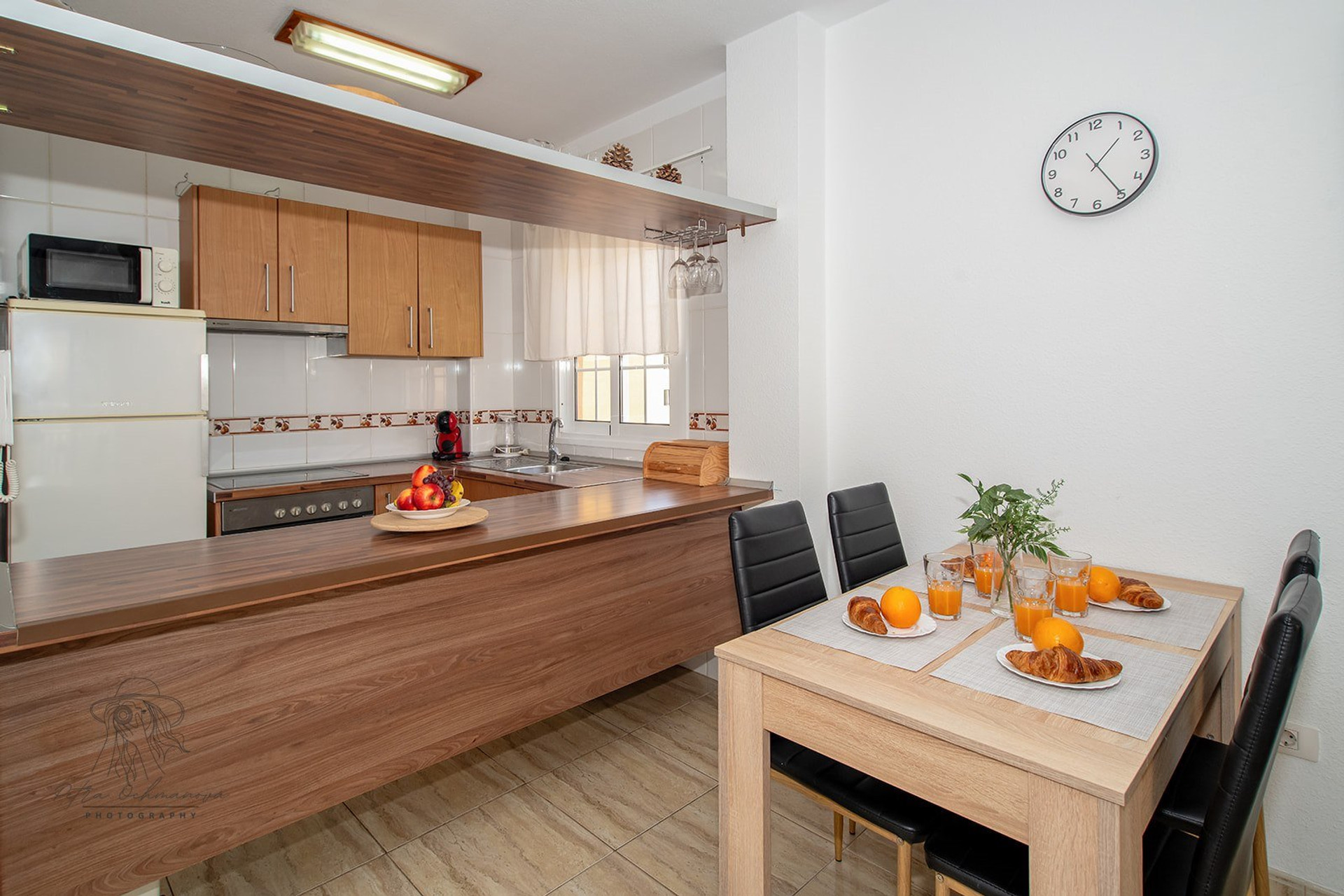 Kitchen and dining area combined