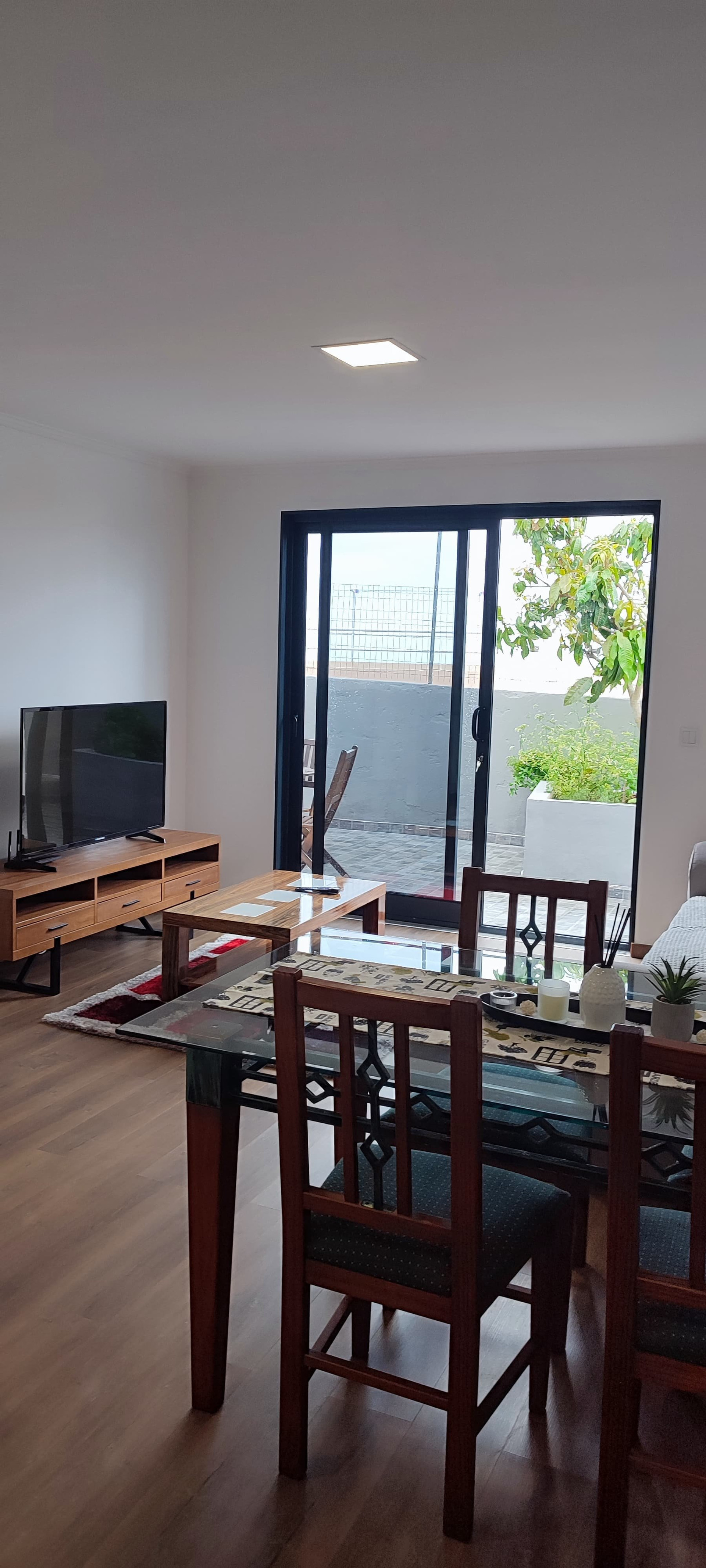 Living dining area with garden access