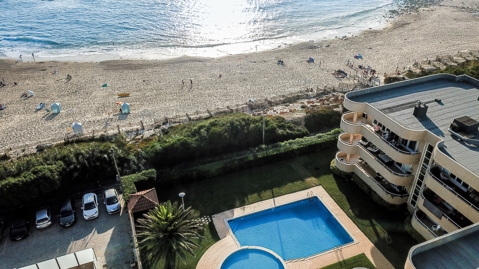 Pool and beach view