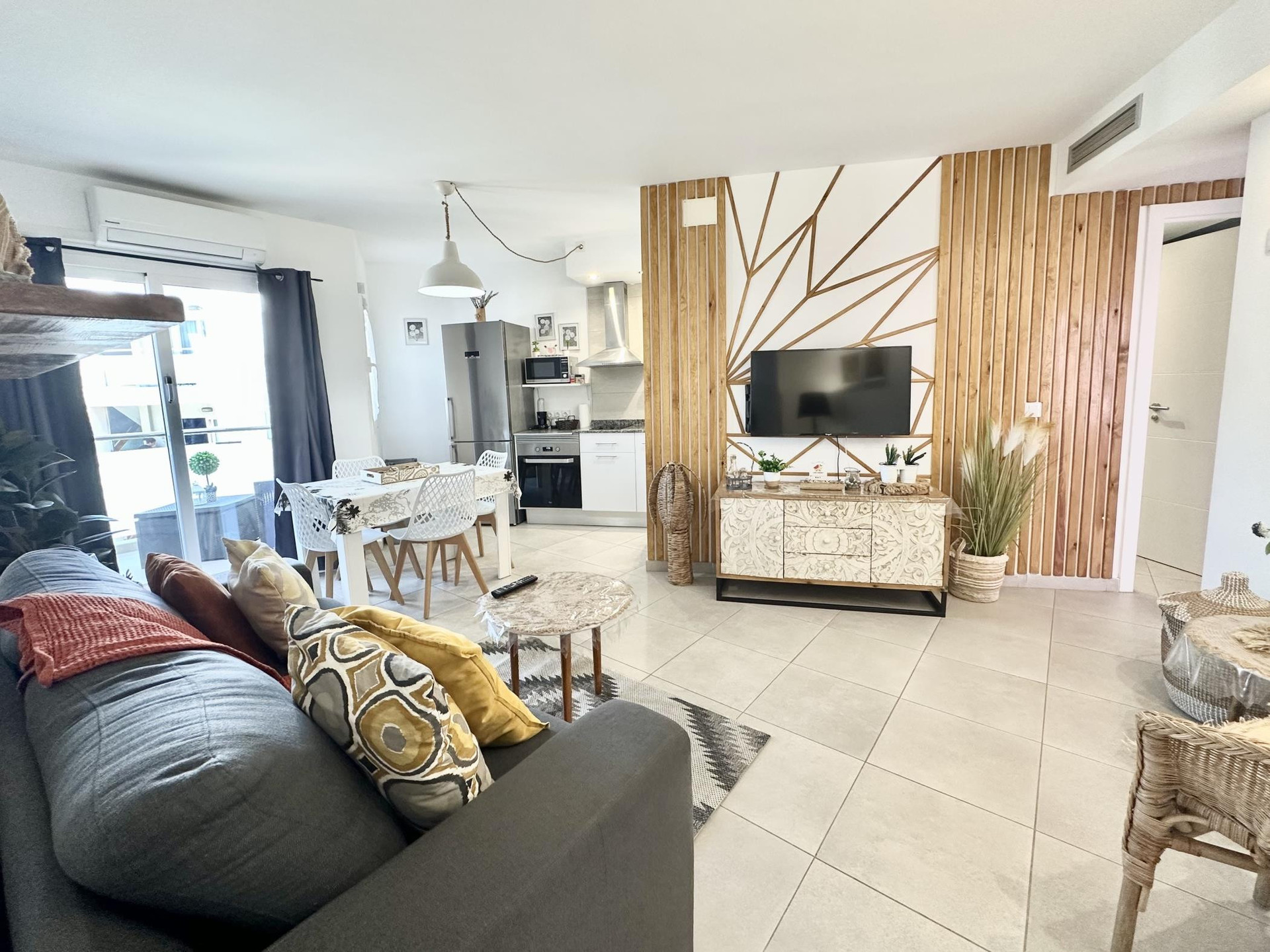 Open plan living kitchen dining
