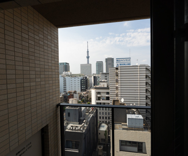 Balcony view of Tokyo Skytree