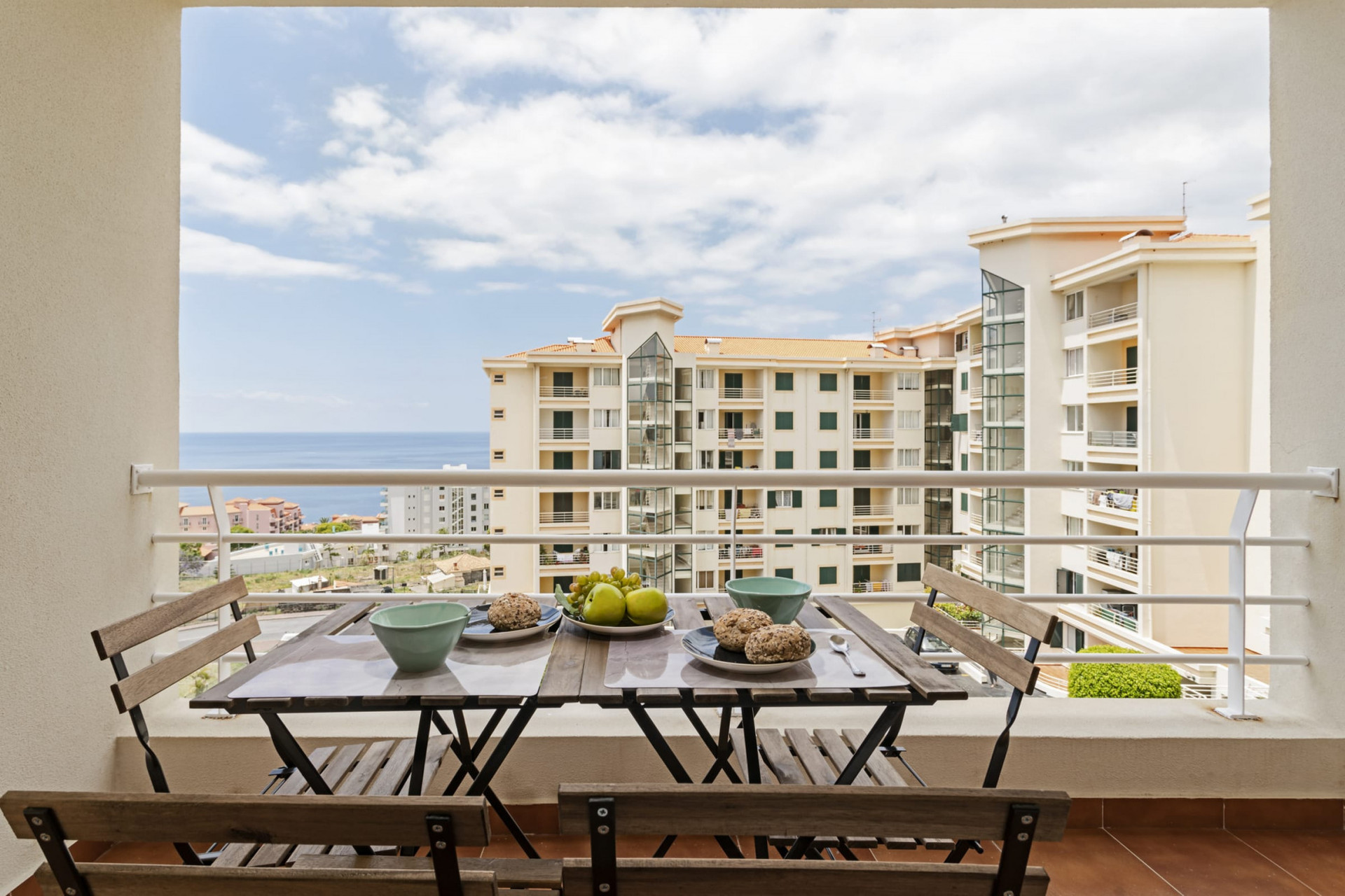 Balcony and relaxing chair