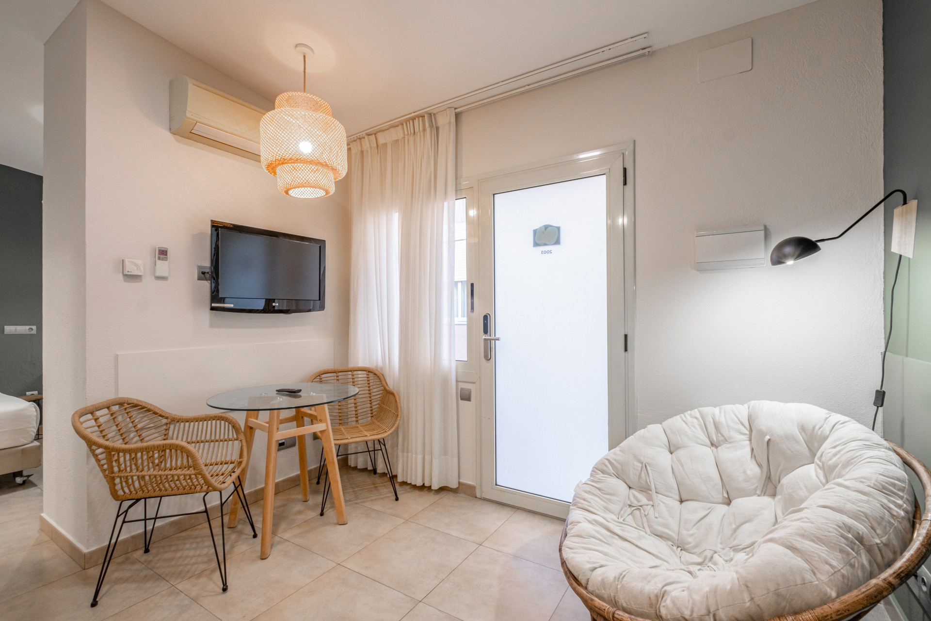 Living area with TV and seating