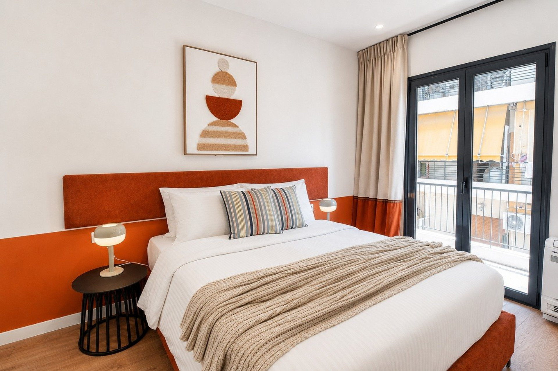 Bedroom with balcony access