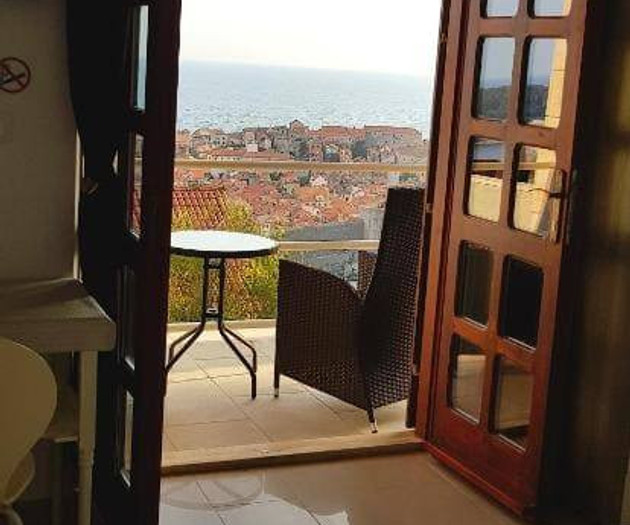 Old town and sea view