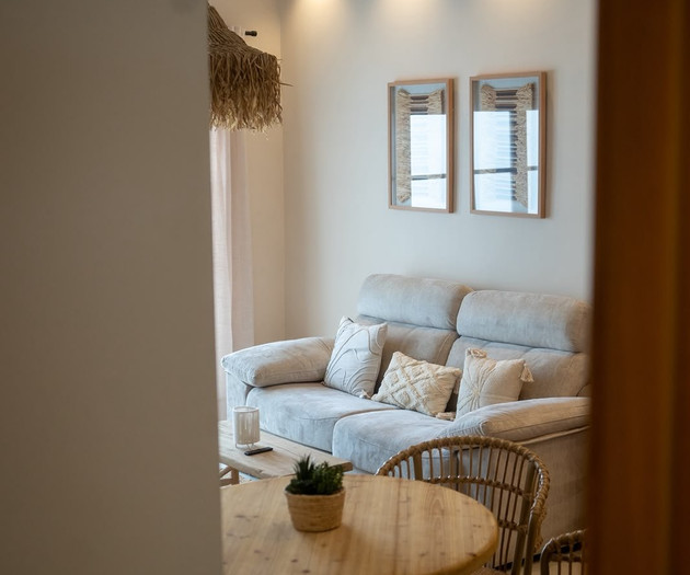 Living room seen from hallway