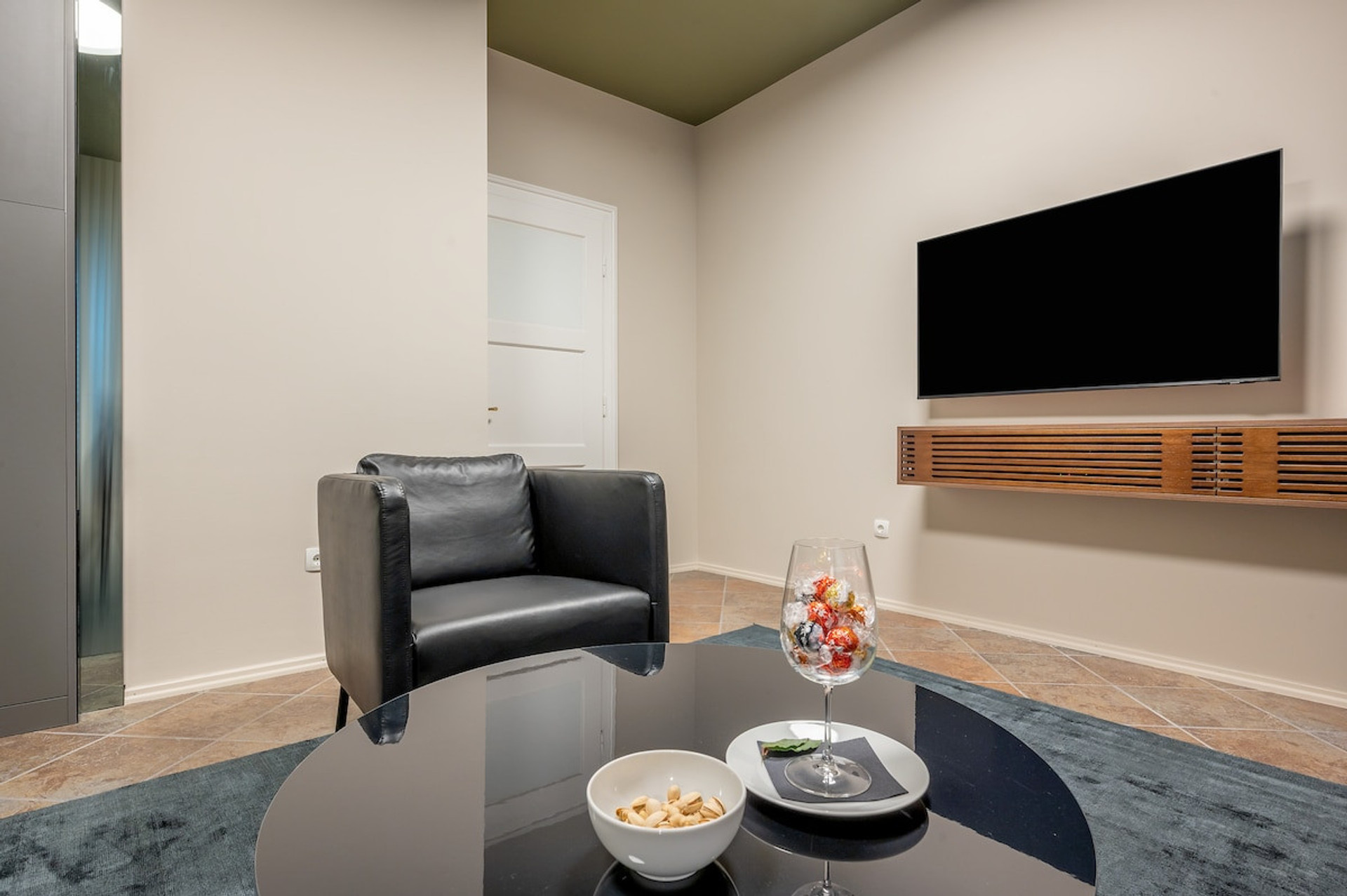 Modern, air-conditioned living area.