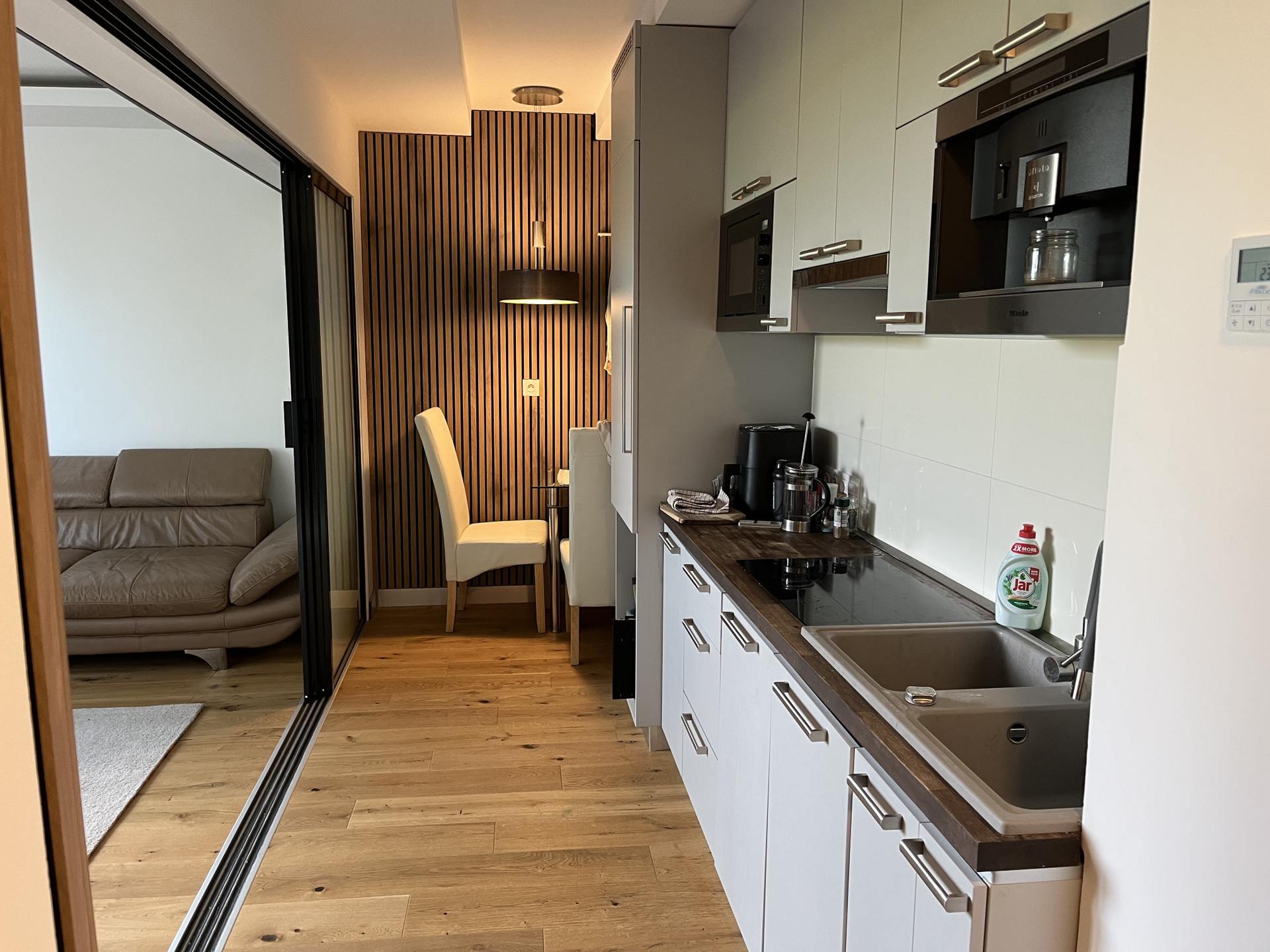 Kitchen dining living open plan