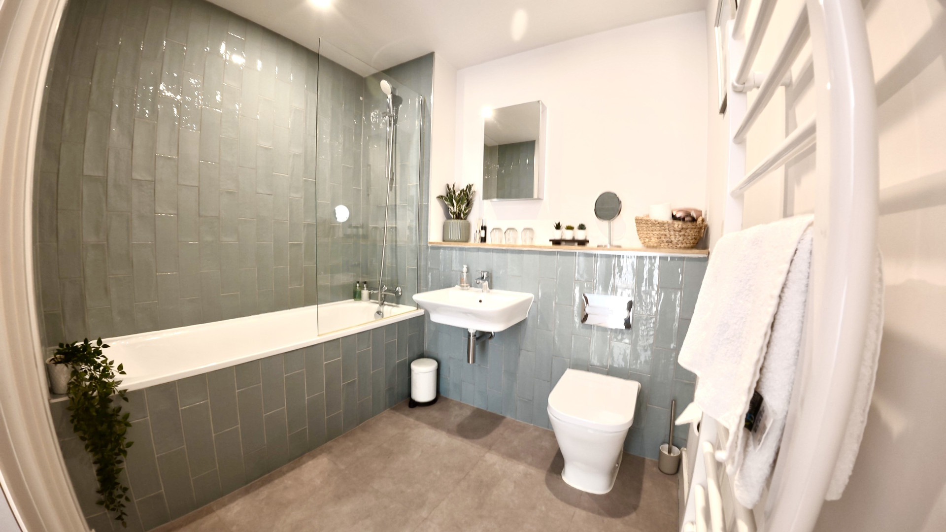 Bathroom with bathtub and toilet