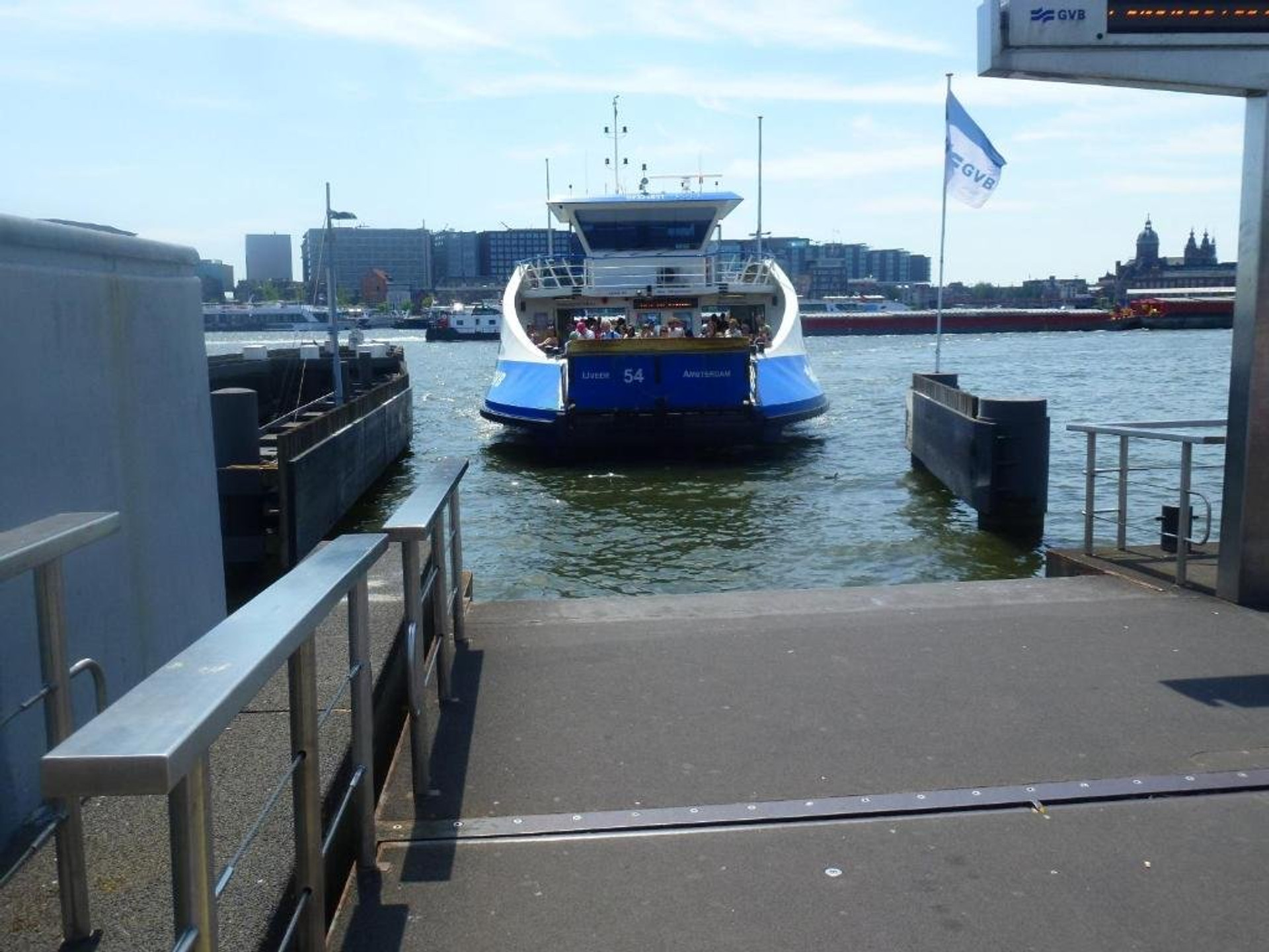 Ferry dock nearby view