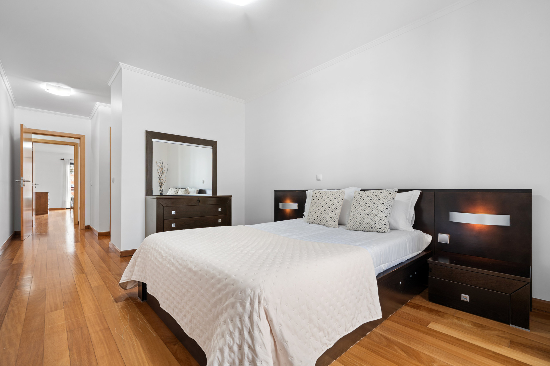 Master bedroom with double bed
