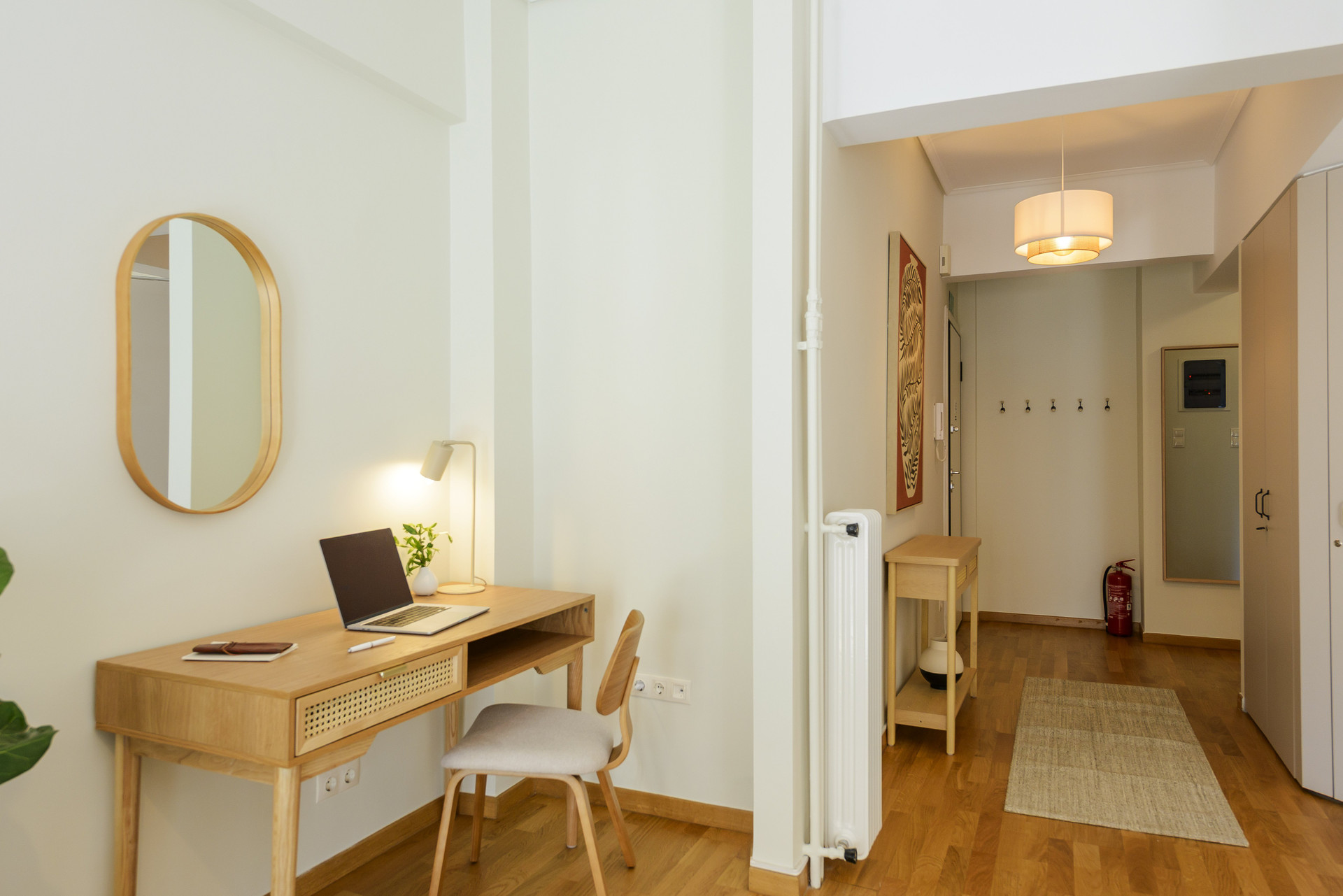 Dedicated workspace for comfortable remote work and longer stays