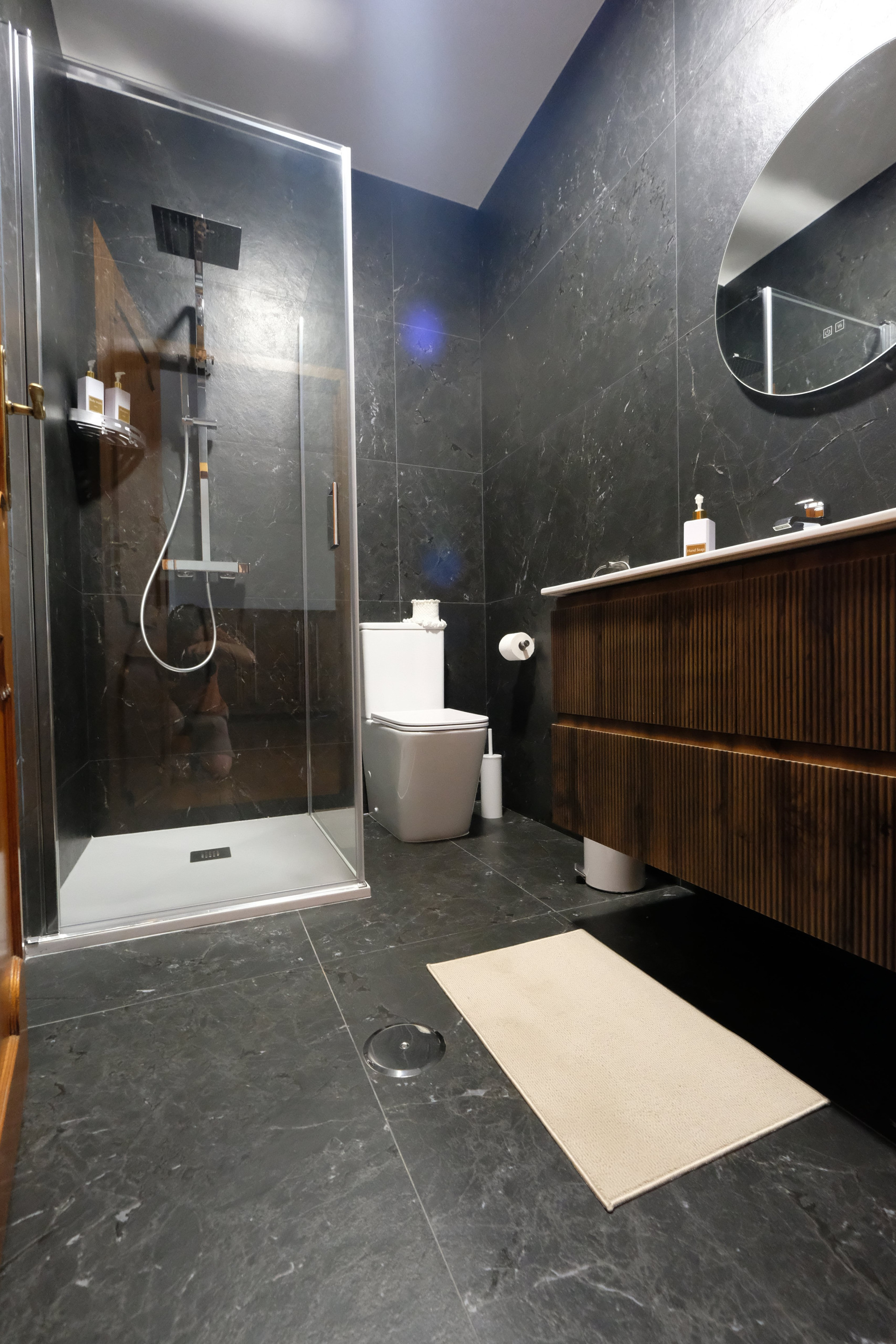 Modern shower and bathroom
