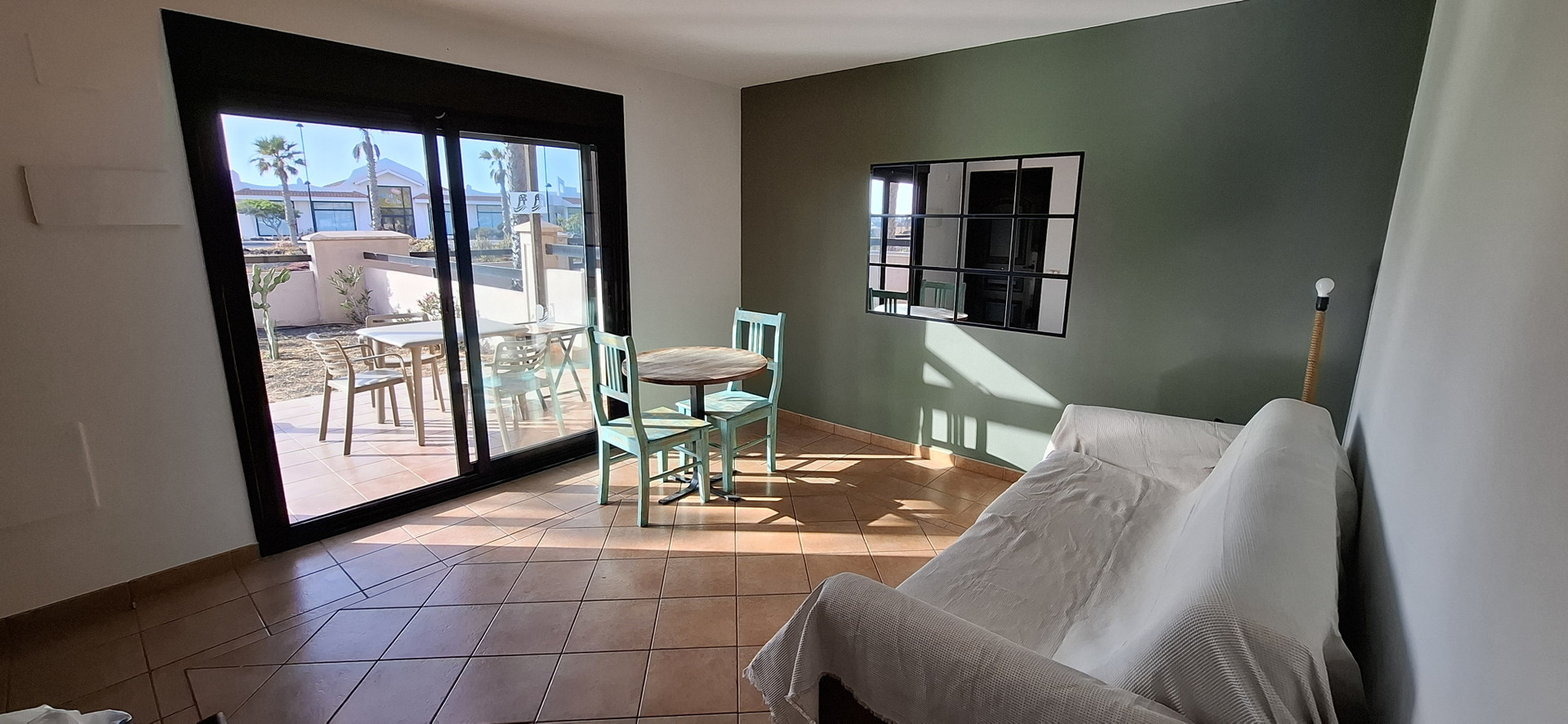 Living room with dining area