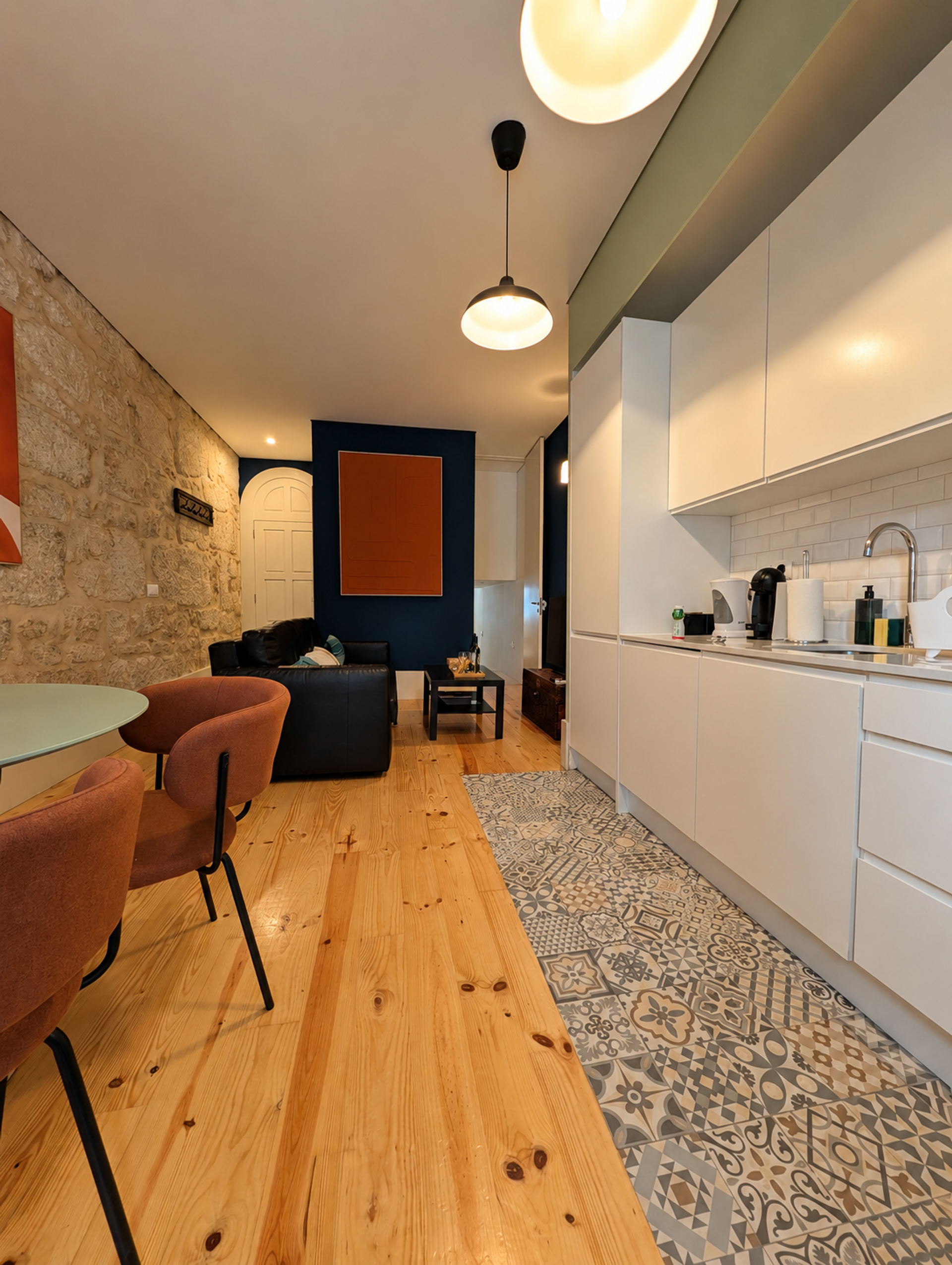 Kitchen and dining open space