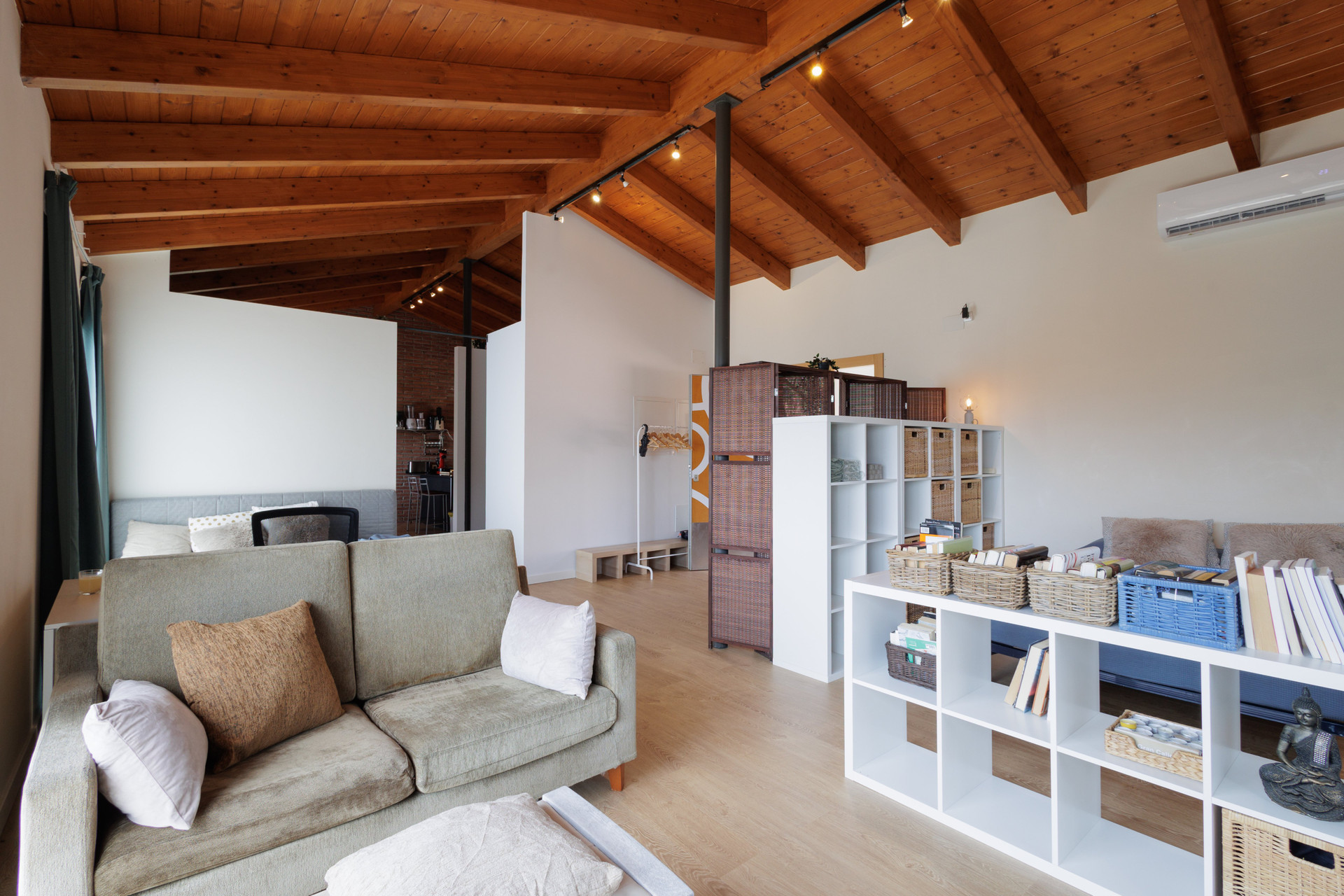 Open plan living area overview
