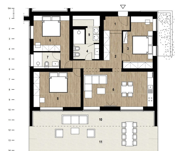 Kroatien schöne große Ferienwohnung 117qm