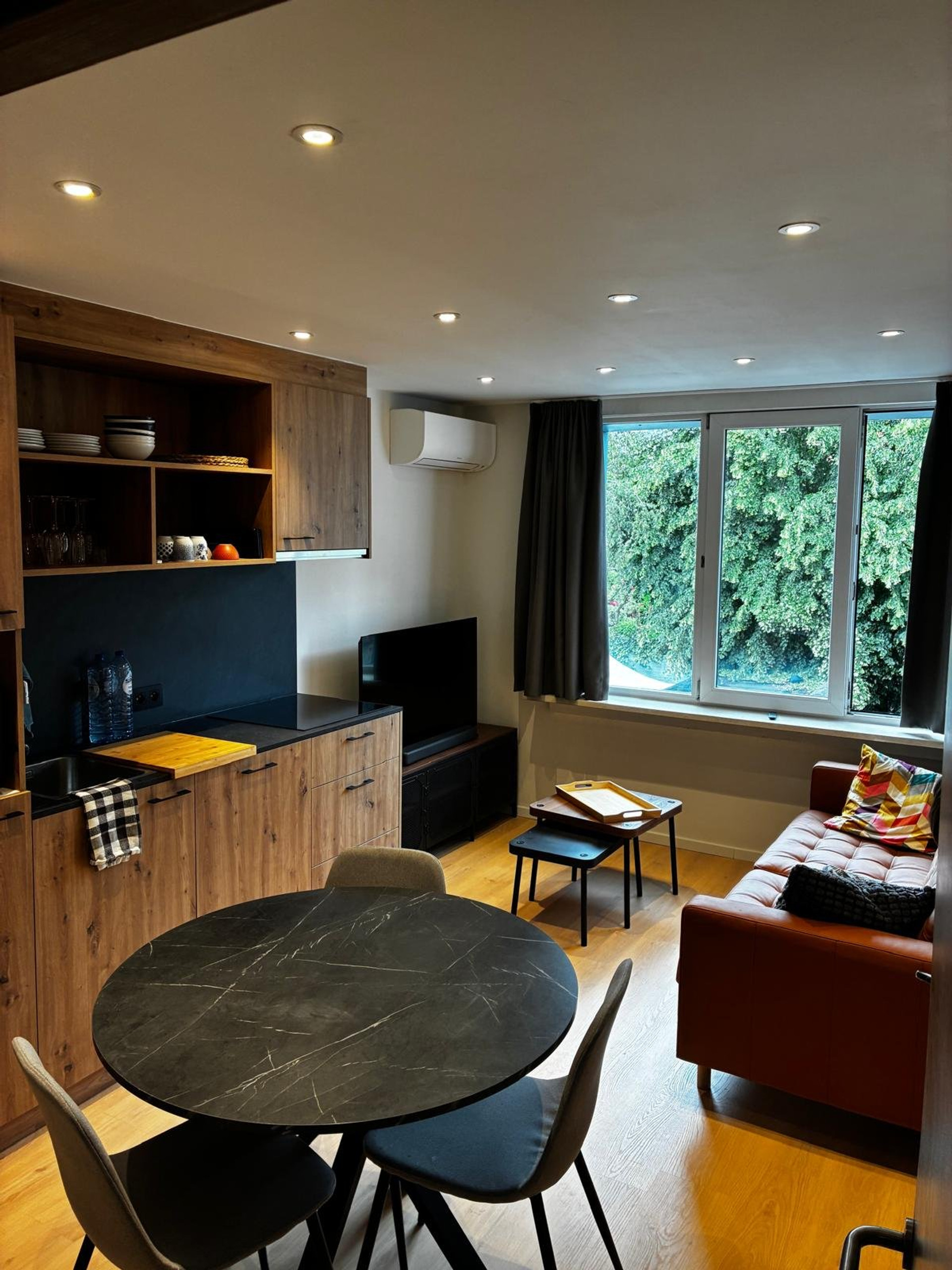 Open plan living dining kitchen