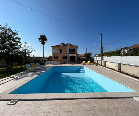 Entire villa with pool and lawn