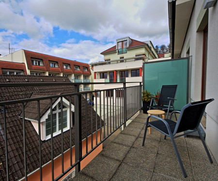 Flat with balcony right in the centre of Hluboká!