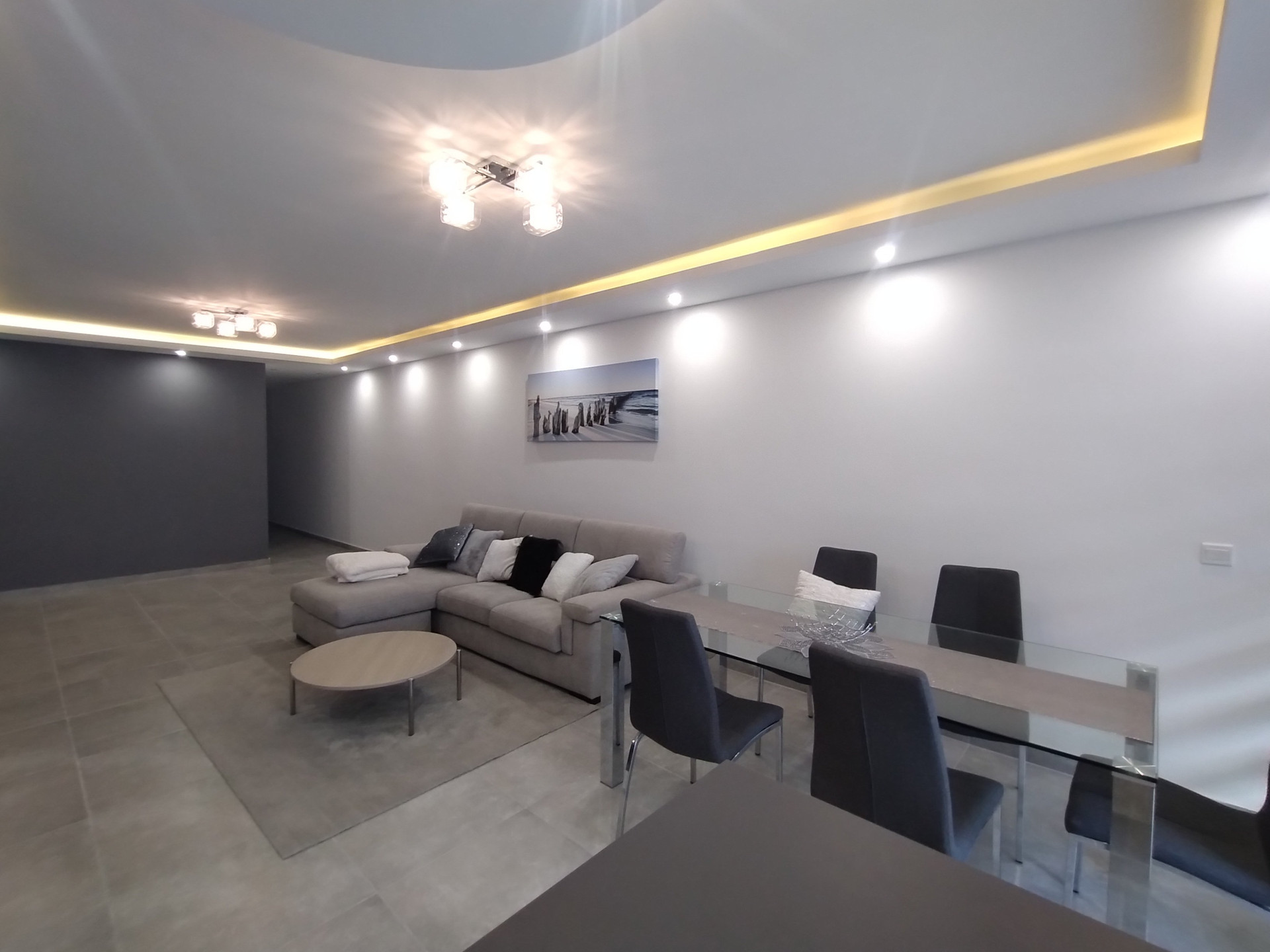 Living dining area wide shot