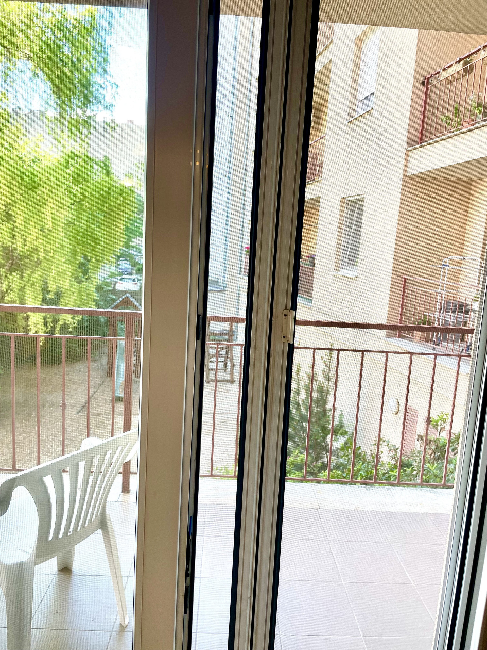 mosquito netz on the balcony door