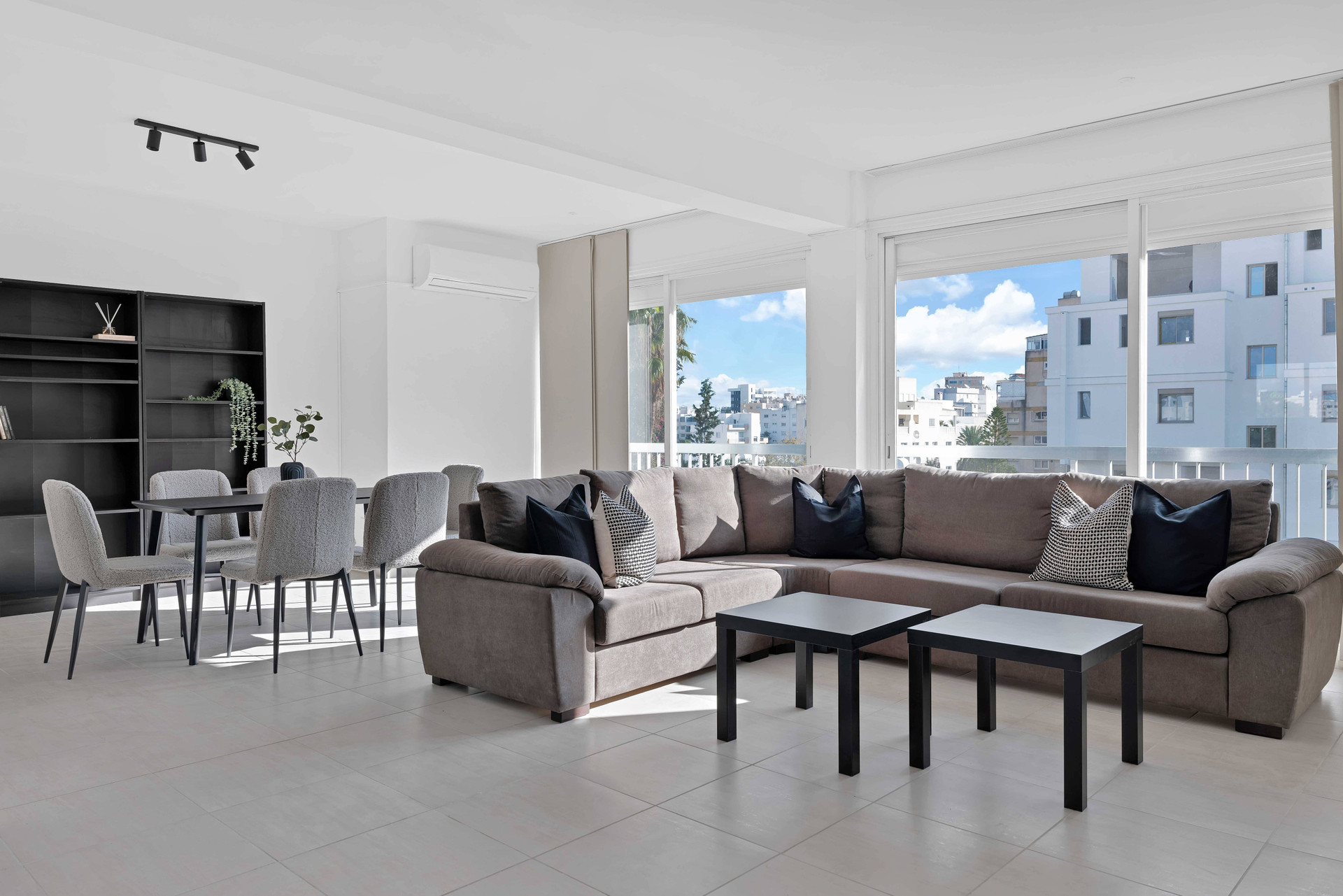 Spacious living and dining open plan