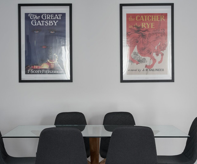 The dining area