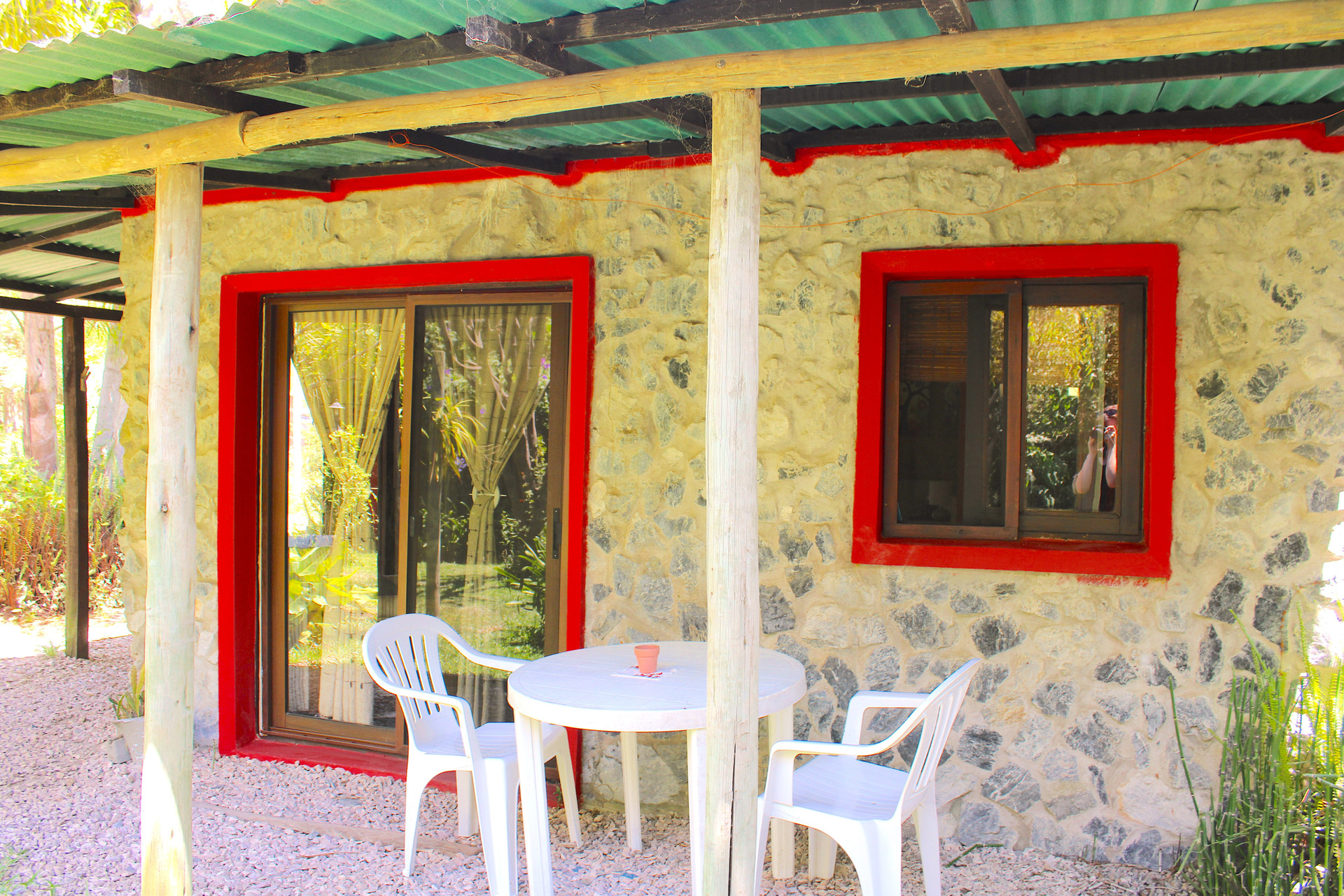 Outdoor Seating under the pergola